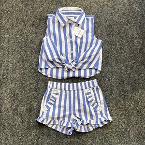 Crewcuts striped set sz 2t NWT adorable